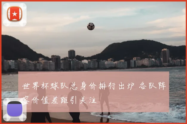 世界杯球队总身价排行出炉 各队阵容价值差距引关注